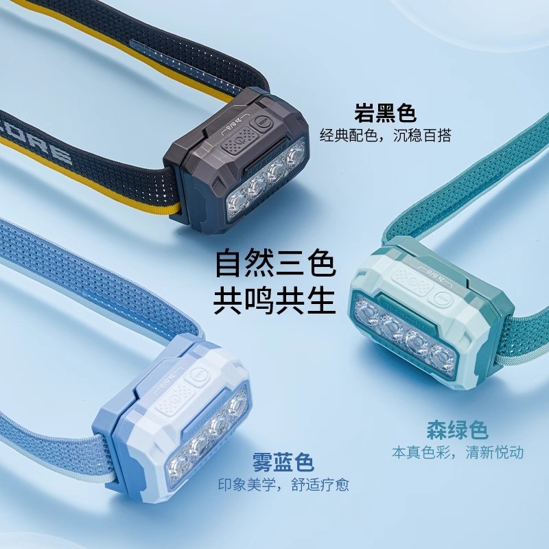 NITECORE NITECORE HA23UHE ไฟหน้ากลางแจ้งอายุการใช้งานแบตเตอรี่ยาวนาน Night Running อุณหภูมิหลายสี ไฟ