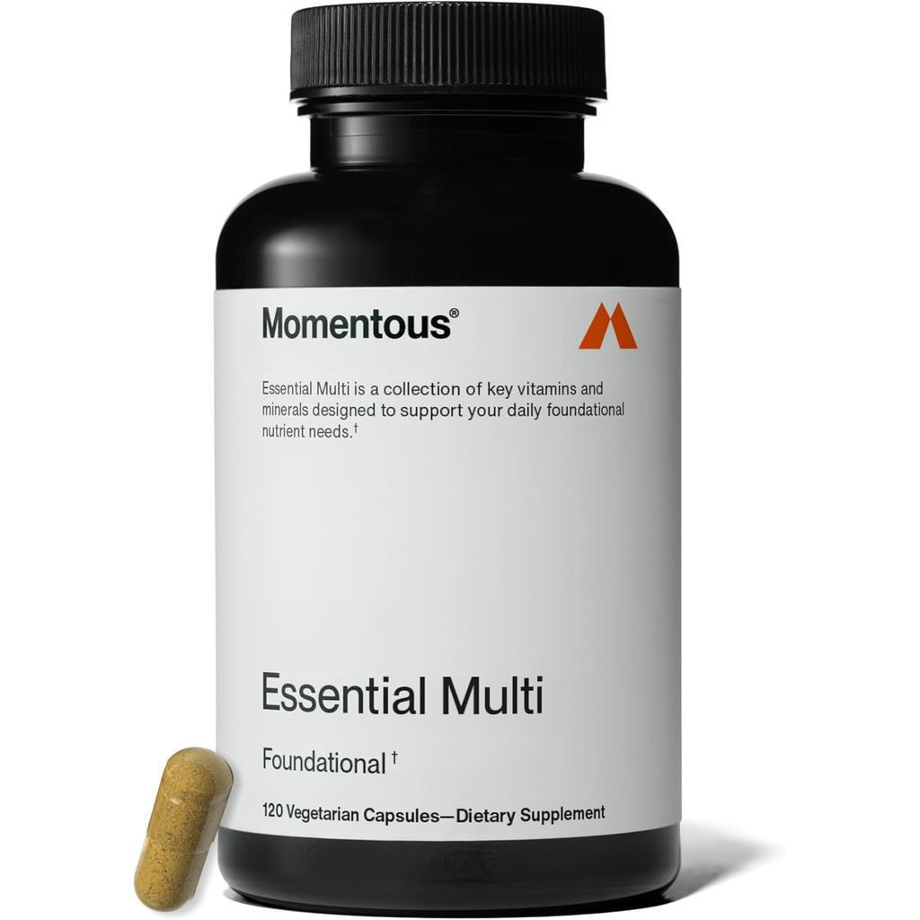 Momentous Essential Multivitamin for Women & Men - Complete Vitamin & Mineral Complex for Athes & We