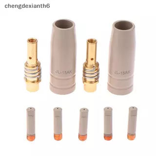 [chengdexianth] 9 ชิ้น 0.8/1.0/1.2 มิลลิเมตร MIG ไฟฉายหัวฉีดแก๊ส 15AK ไฟฉายเชื่อมหัวฉีดป้องกัน [TH]