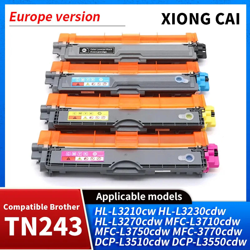 รุ่นยุโรป TN243 TN247 ตลับหมึกสําหรับ Brother MFC-L3750cdw MFC-3770cdw DCP-L3510cdw DCP-L3550cdw เคร