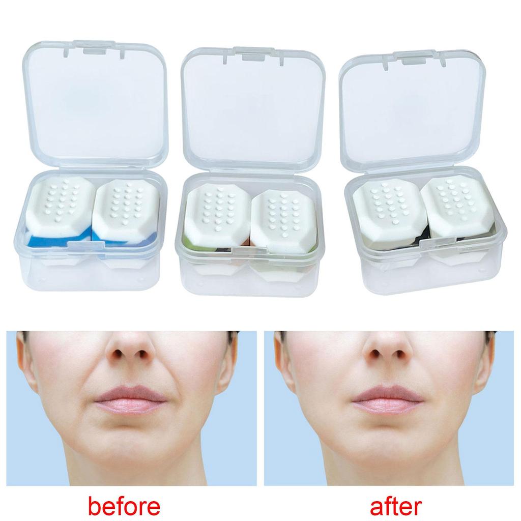 [txejgi] 2x Jaw Exerciser Jawline Shaper ซิลิโคน Face Shaper Facial Exerciser Jawline Exerciser สําห