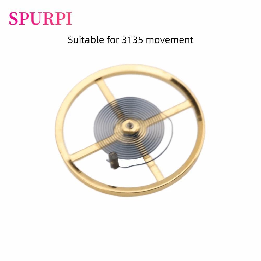 SPURPI Hairspring, Mechanical Blue Hairspring Balance Wheel, Stable Precision 3135 Model Complete Mo