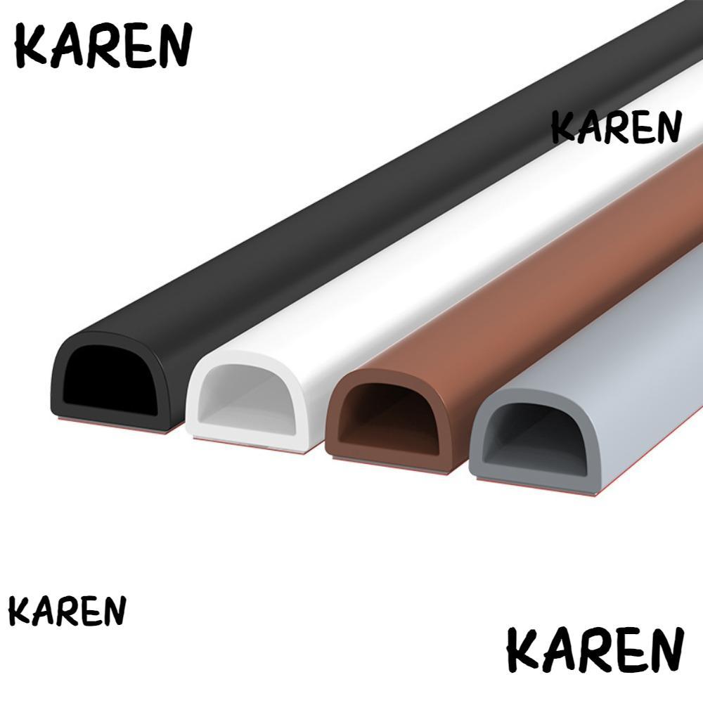 KARENGOODS แถบซีลประตู, 6 เมตรยางซิลิโคน Weatherstrip, กันเสียงกันลมยืดหยุ่นหน้าต่างสภาพอากาศลอกประตู