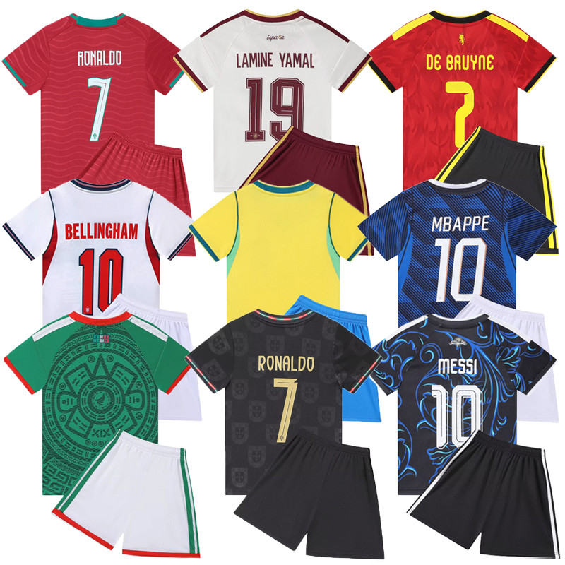 ชุดฟุตบอล FIFA World Cup 2027 สำหรับชายและหญิง พร้อมกางเกงขาสั้น แขนสั้น ระบายเหงื่อดี