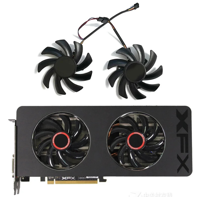 Sapphire HD6850 HD6970 HD7870 2G HD7950 HD7970 XFX R9 270X 280X FDC10H12S9-C FD7010H12S 4 เข็ม DC 12