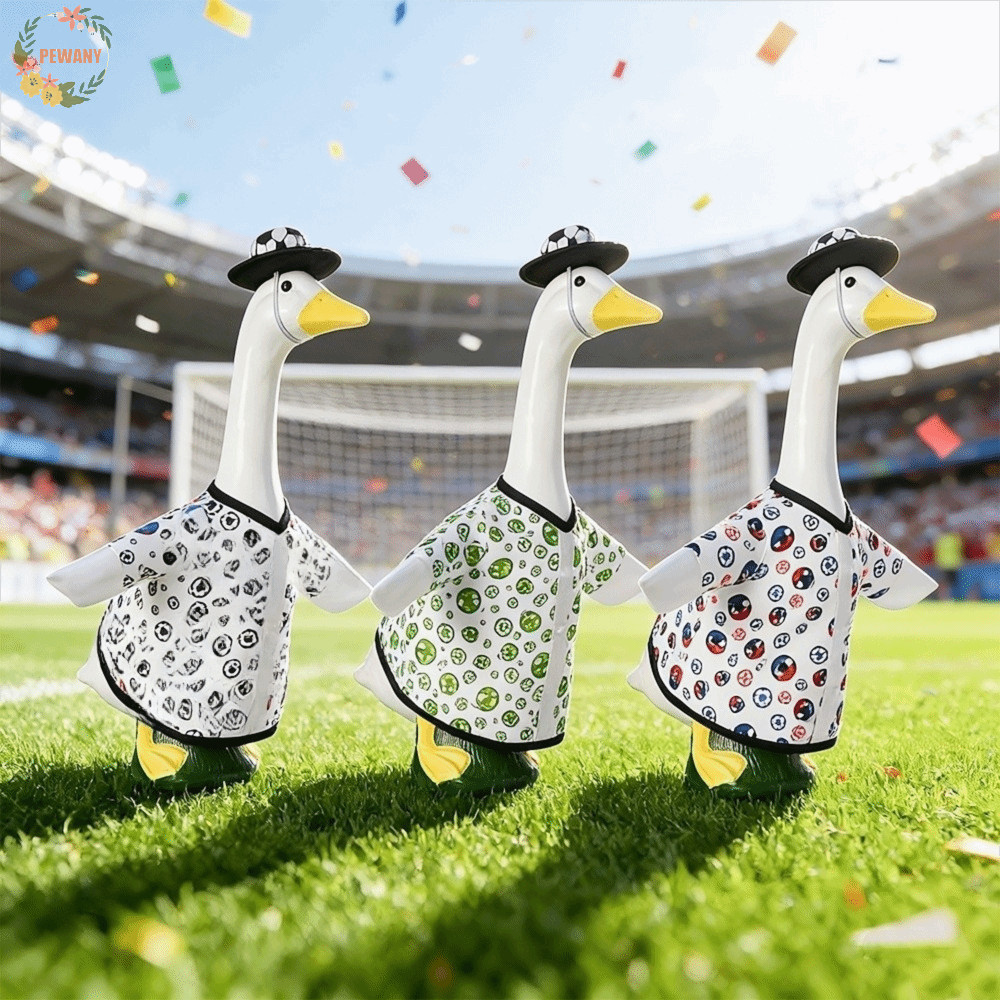 PEWANY Porch Geese เครื่องแต่งกาย, ฟุตบอลพิมพ์ 23 นิ้วสนามหญ้า Geese เครื่องประดับ, สไตล์สวมใส่ด้วย 