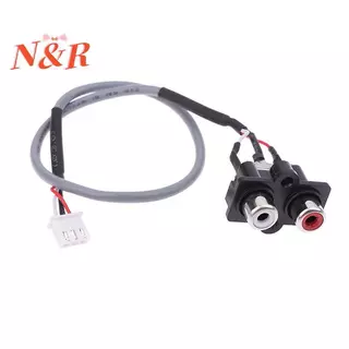 สายสัญญาณเสียง30ซม. 2 RCA ไปยัง XH2.54MM-3PIN ช่องเสียบอินพุตเสียงส่วนต่อประสานสัญญาณเสียงสําหรับแผงเครื่องขยายเสียง