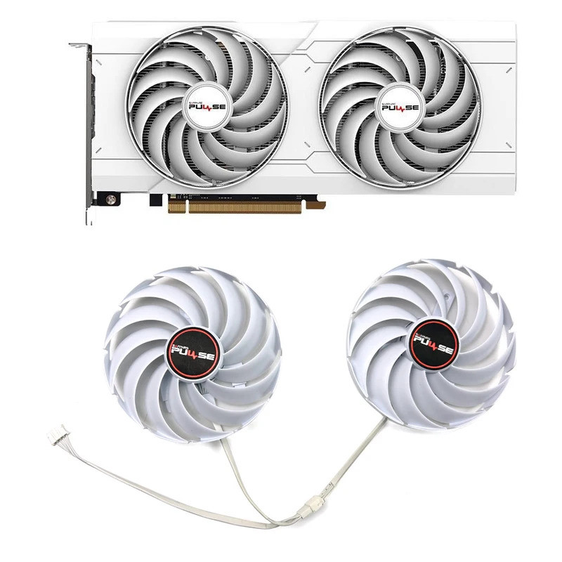 พัดลมระบายความร้อนใหม่สีขาว 95 มม.4pin FD10015M12D FDC10U12S9-C สําหรับ SAPPHIRE RADEON RX 6750 GRE 