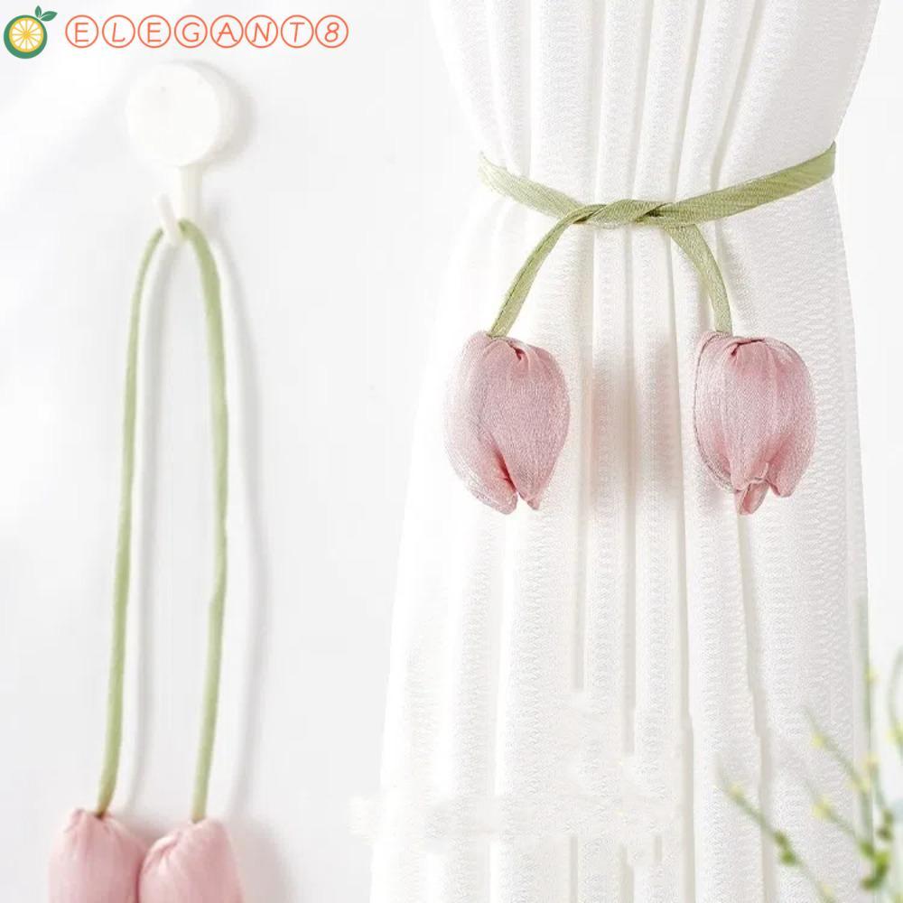 AELEGANT Tulip Curtain Straps, Fashion Beautifully Curtain Tieback, Home Decor Elegant Adjustable Cu