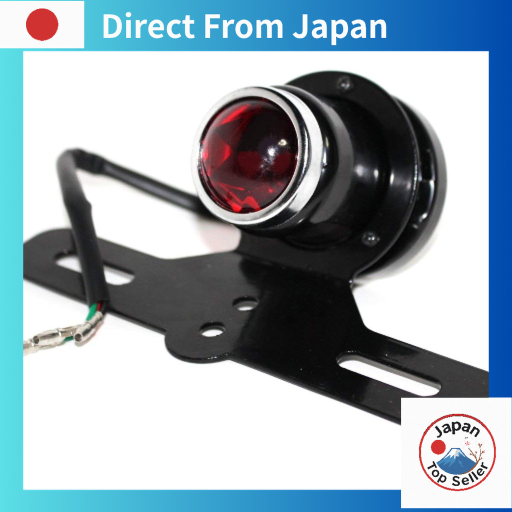 【จัดส่งตรงจากญี่ปุ่น】ไฟท้ายมอเตอร์ไซค์อเนกประสงค์ Karun เลนส์ตัดเพชร พร้อมไฟส่องป้ายทะเบียน