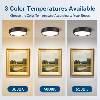 CANMEIJIA ไฟดาวน์ไลท์ 3สี LED ดาวน์ไลท์ติดลอย โคมไฟเพดาน Downlight ไฟติดห้อง ไฟเพดาน LEDไฟห้องนอน