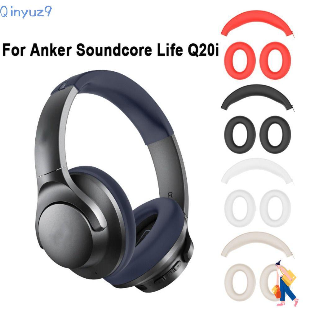 QINYUZ9 ฝาครอบป้องกัน, Earmuff หูฟังอุปกรณ์เสริมแผ่นรองหูฟังเบาะ,ชุดหูฟังเปลี่ยนซิลิโคนแถบคาดศีรษะสํ