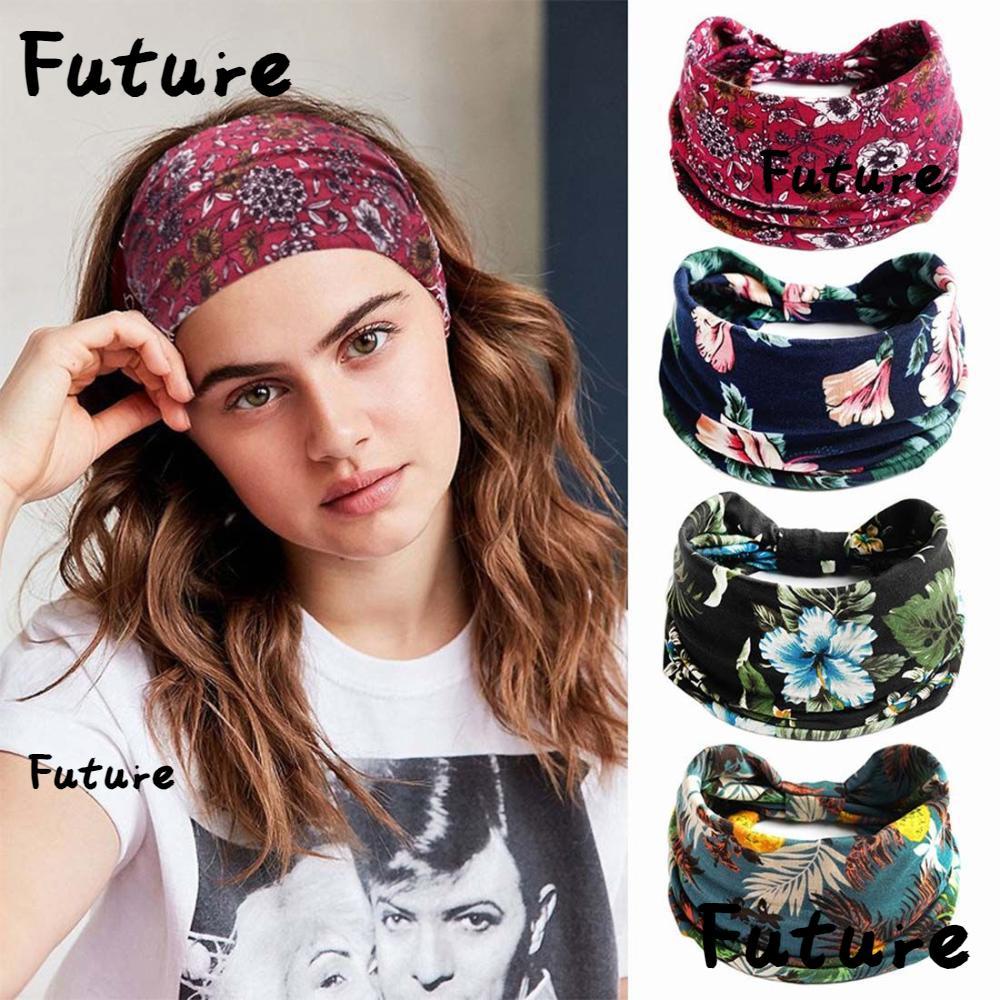 FUTURE Bohemian Hairbands Fashion Turban Cross Knot Girls Hair Bands