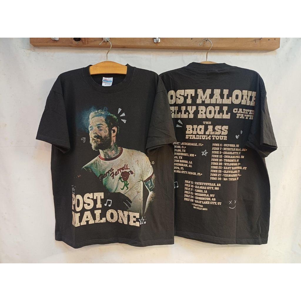 เสื้อลาย Post Malone Big Ass Tour – Vintage Concert Tee (ป้าย Hanes)