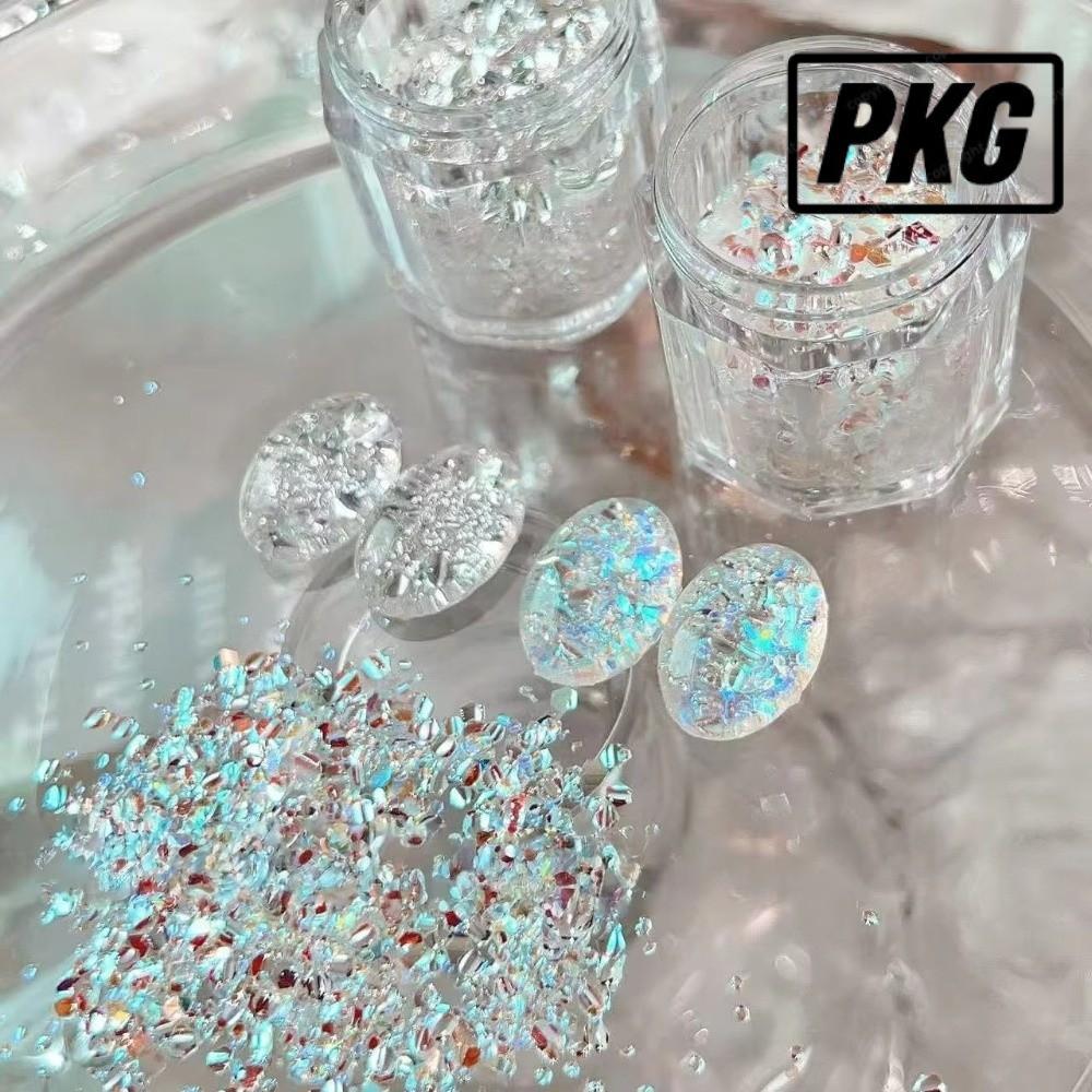 REPKG Flash Nail Art, Nail Art DIY Glitter Nail Art Sequins, Sequins Blinking Nail Art Charms
