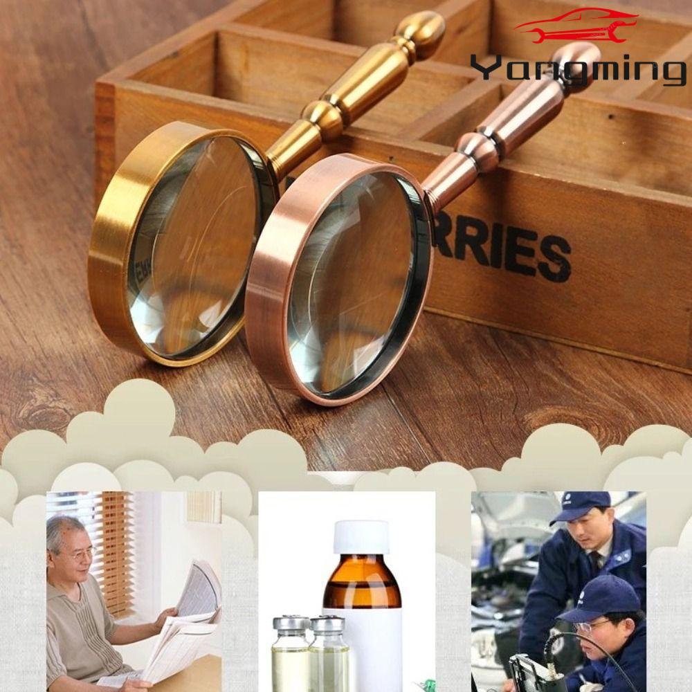 YANGMING แว่นขยาย 20X Retro Loupe กําลังขยายสูงแบบใช้มือถือ