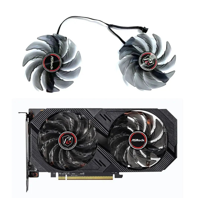 ยี่ห้อใหม่ FDC10H12S9-C DC 12V 0.35A 85 มม.สําหรับ ASRock Radeon RX 6500 XT Phantom Gaming D 4GB OC 