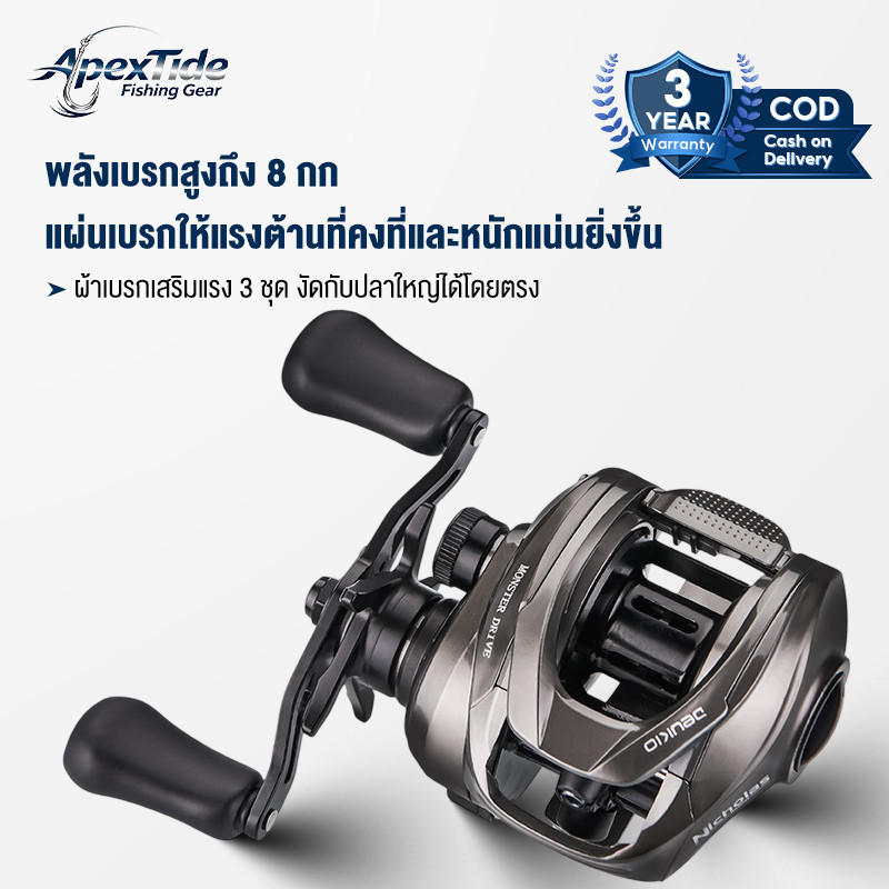 APEXTIDE  รอกตกปลา รอกหยดน้ำ  DC PRO รอบ 7.0:1 มีเสียงเวลาตี  (มีทั้งหมุนซ้ายและหมุนขวา)