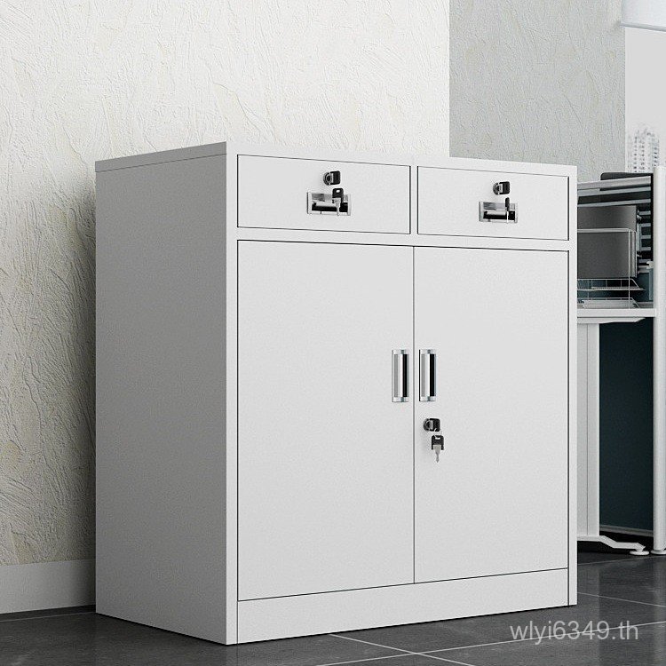 ZCE0 ลิ้นชักข้อมูลพร้อมS Low Storage Cabinet Tin Cabinet Workshop Bucket Office Lock Tool Cabinet Fi