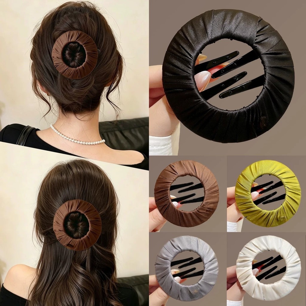 Zero Pressure Hair Clip Creative Multi-Function Flat Round Cake Grab Clip Fitness Not Head Back Head Hair Accessories