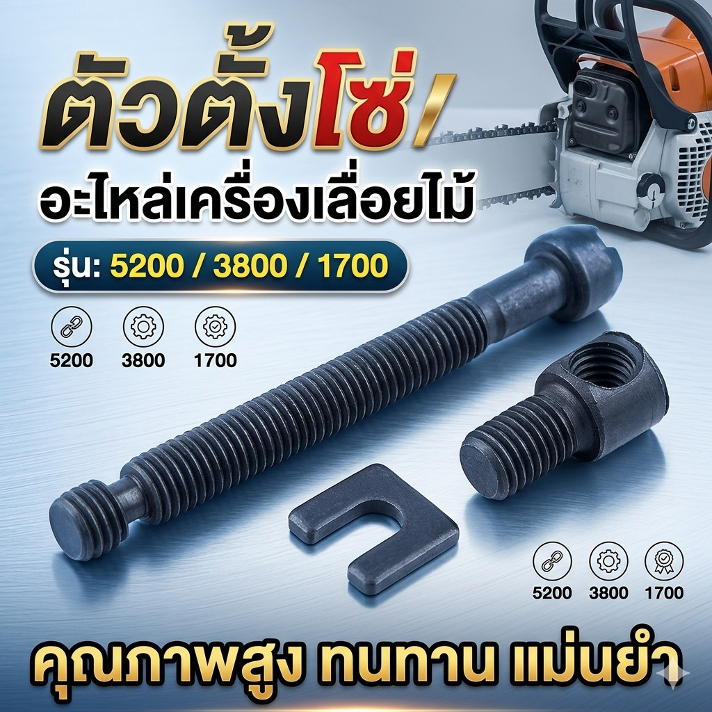 ตัวตั้งโซ่ อะไหล่เครื่องเลื่อยไม้ 5200 3800 1700 แข็งแรงทนทาน ทนต่อแรงกระแทกและแรงเสียดสีขณะเครื่องทำงาน