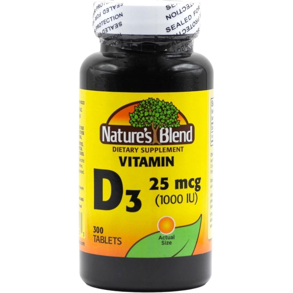 Natures Blend วิตามิน D3 1000 IU 300 เม็ด