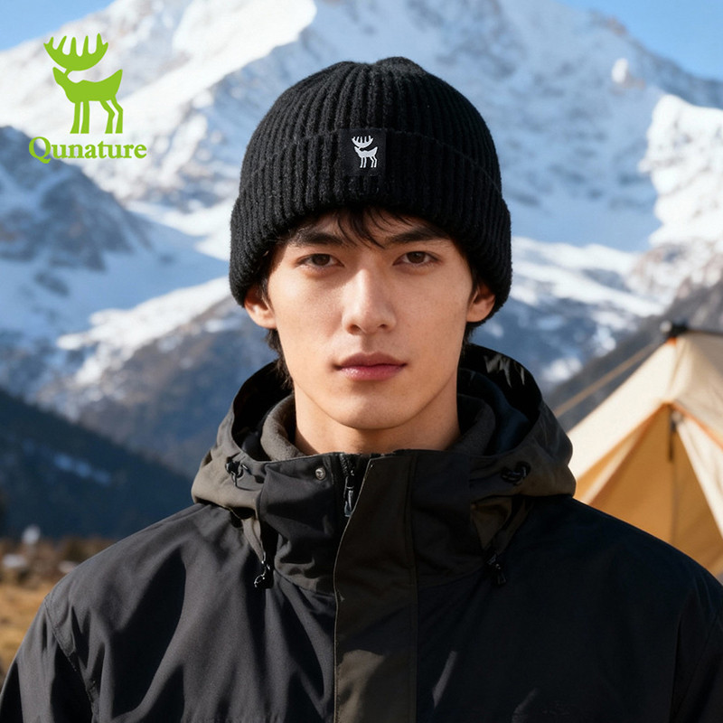 Quature หมวกจักรยานถัก Warm Windproof ฤดูหนาวผู้ชายผู้หญิง Balaclava Outdoor Camping เดินป่าสกีขี่จั