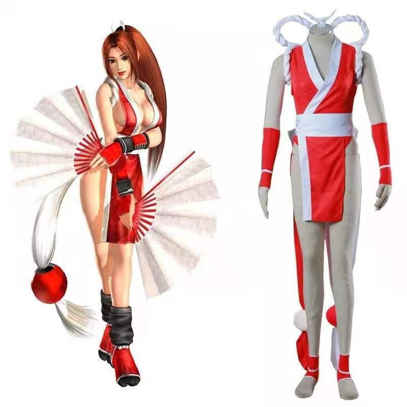 ฮาโลวีน Shiranui Dance คอสเพลย์ชุดชั้นในเครื่องแต่งกาย Fatal Fury TheKingofFighters Mai Shiranui CS8