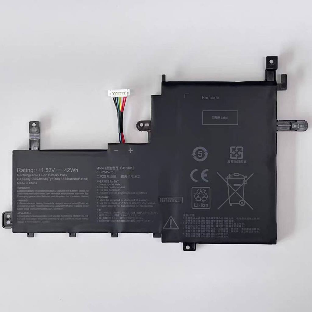 Thyren for ASUS V5050E S5500F V5100E V531F B31N1842 FL8850 battery