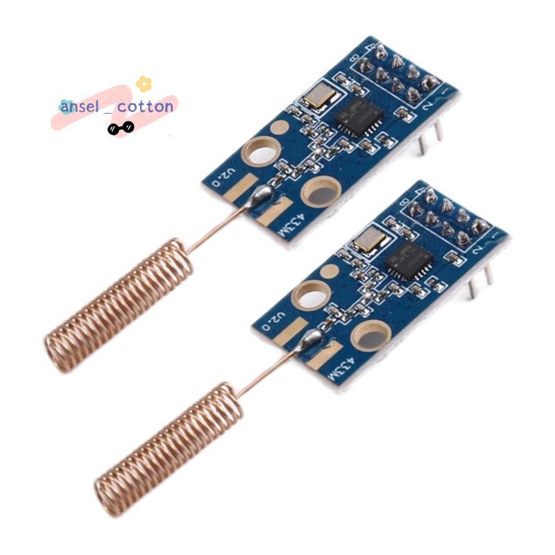 2 ชิ้น CC1101 โมดูลไร้สาย 433MHz บอร์ดส่งสัญญาณระยะทางโมดูลรับส่งสัญญาณไร้สาย