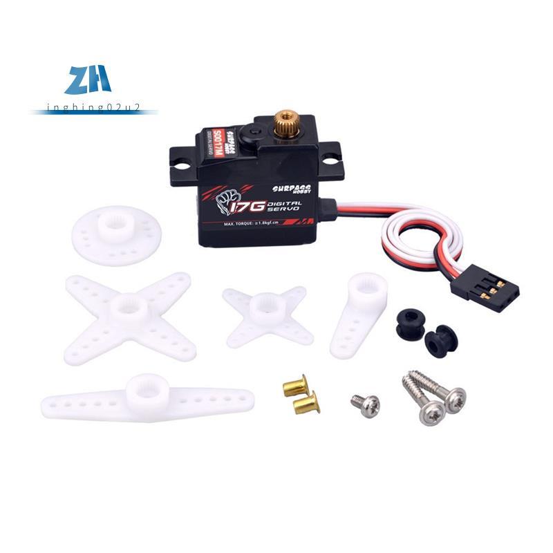 Digital Micro Servo 17g เกียร์โลหะ 4.8V-6V DC มอเตอร์สําหรับ 1:18 RC เครื่องบินหุ่นยนต์เรือเครื่องบิ
