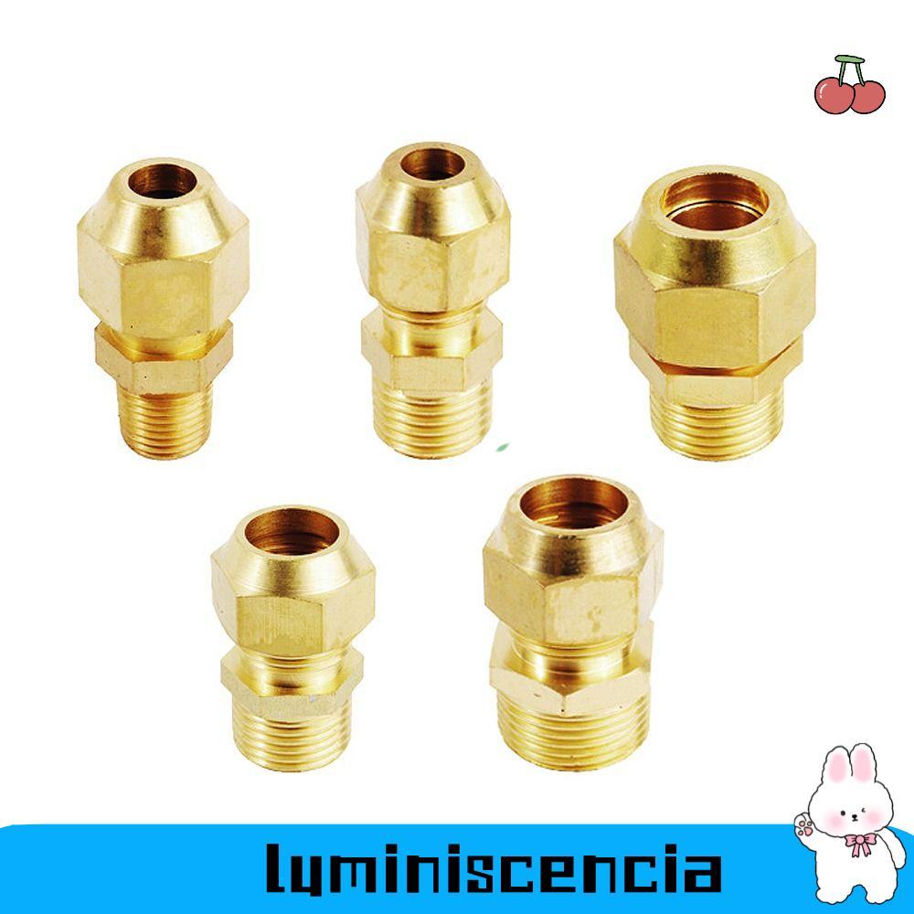 LUMINESCIA ข้อต่อท่อ, 1/8" 1/4 "3/8" 1/2 "ทองเหลืองท่อ Barb, ทนทาน F/M OD 6-10 มม.ชาย/หญิงด้าย Coupl