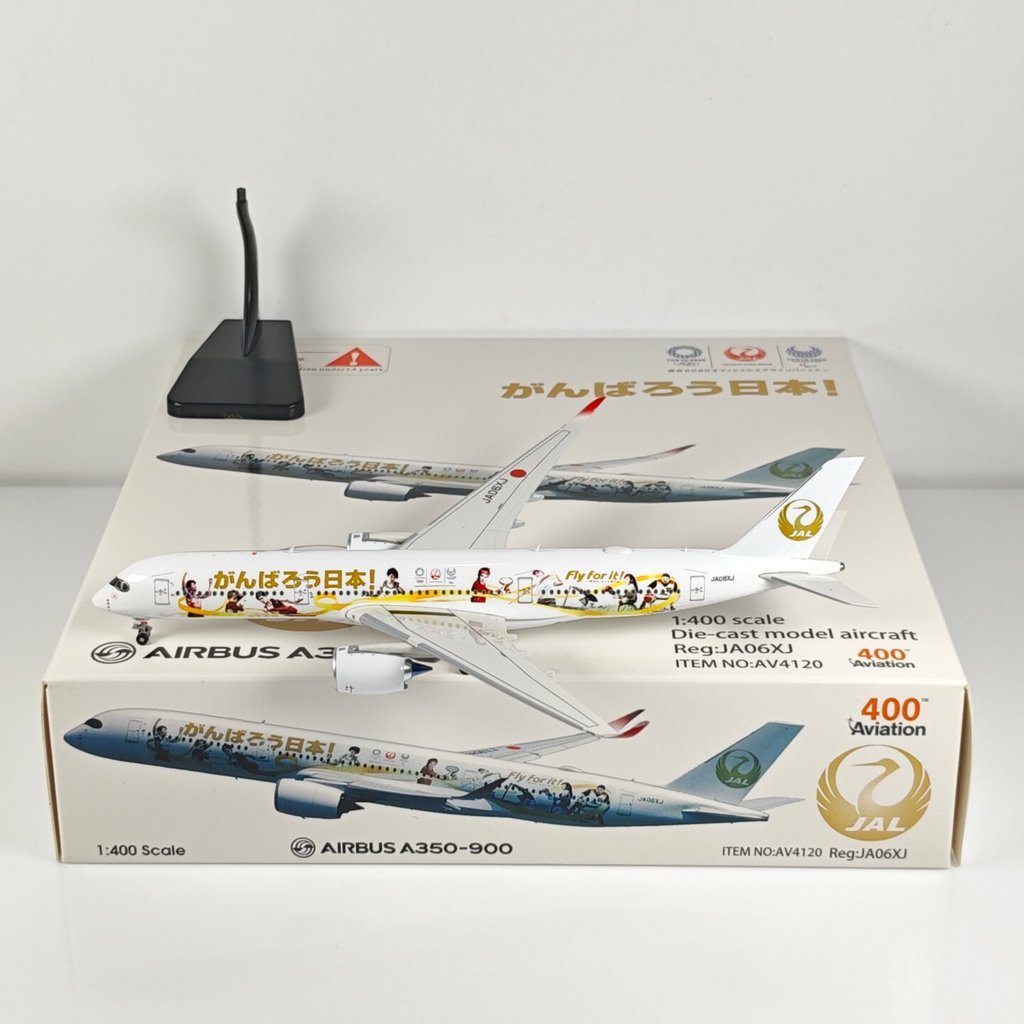Aviation AV4120 1: 400 Japan Airlines A350-900 JA06XJ โมเดลเครื่องบินโลหะผสม