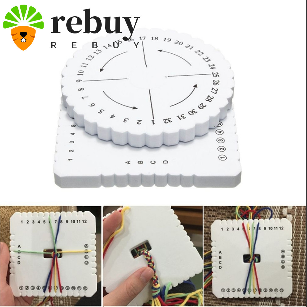 REBUY เย็บรอบและสแควร์ถักแผ่น Braiding Disc/Disk Kumihimo เครื่องประดับออกแบบ Board
