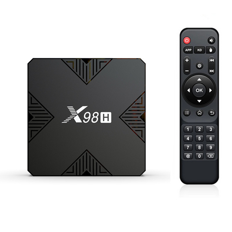 X98H ชุดกล่องด้านบน H618 Android 12.0 4GB/32GB HD Dual Band WIFI6+BT5.0 TVB O