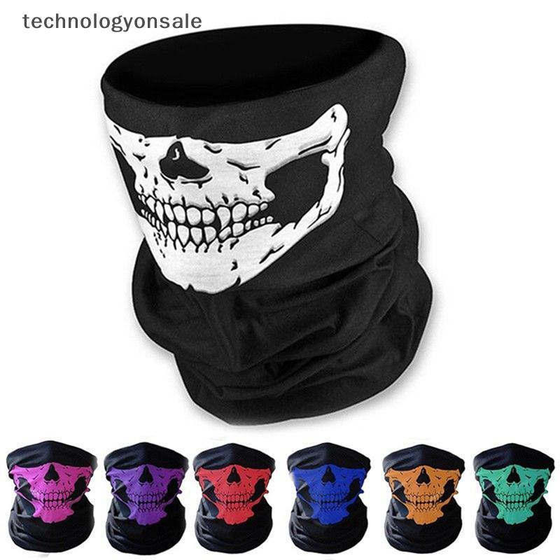 [Tech] Skull Mask Tube Scarf Skeleton Motorcycle Ski Face Ne Jaw Boutique