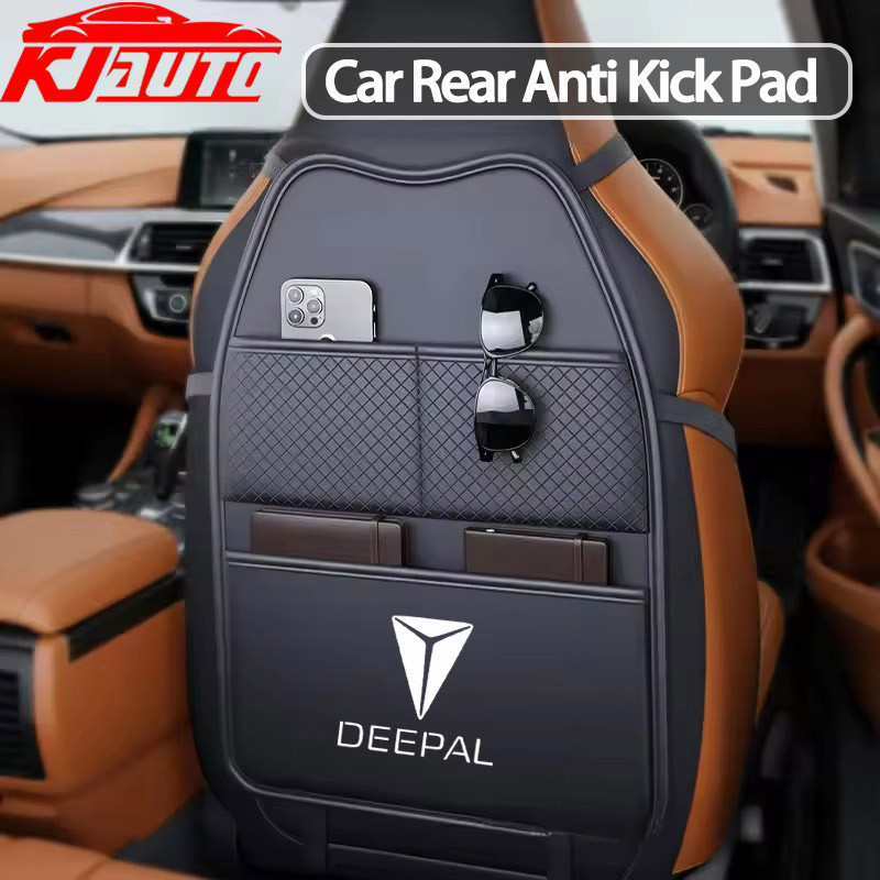 Deepal หนังรถที่นั่งกลับ Protector Kick Mat พร้อมกระเป๋าแท็บเล็ตสําหรับ Deepal G318 L07 S07 S05 S09 