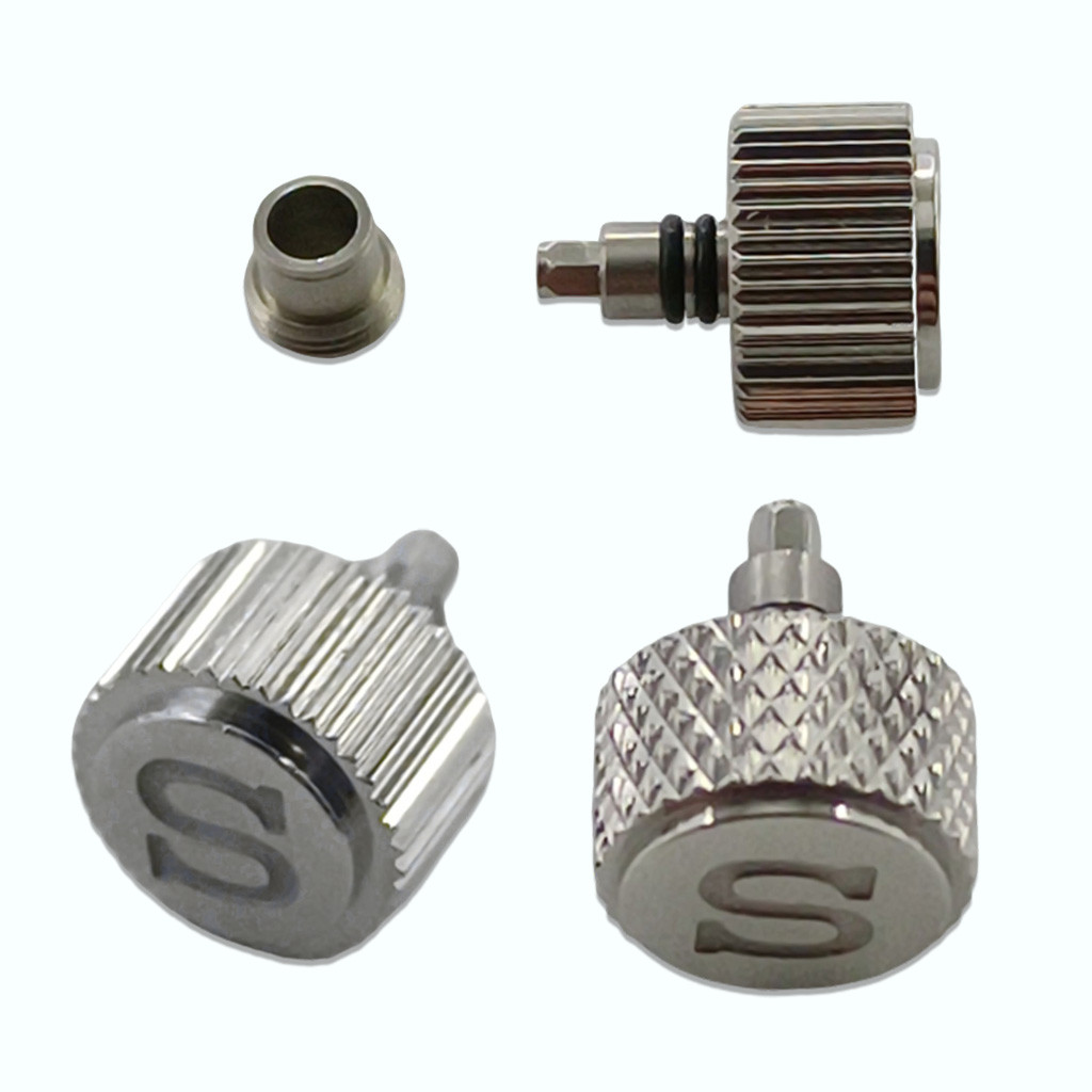 QX Silver S นาฬิกา Crowns นาฬิกาอะไหล่เปลี่ยน Crown สําหรับ NH35 NH36 4R35 4R36 7S26 การเคลื่อนไหว S