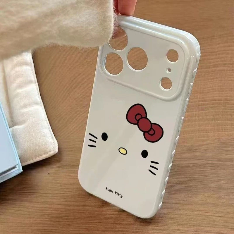 เคสโทรศัพท์ลาย Kitty สำหรับ iPhone 17 16 15 14 Plus 13 12 11 Pro Max 7 8 Plus thumbnail 4