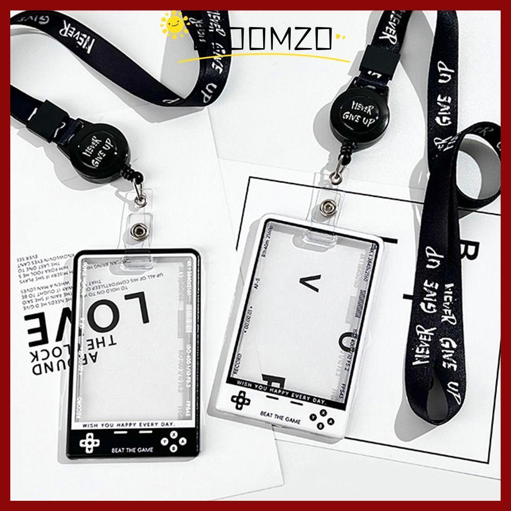 in stockBLOOMZO 1 ชิ้นผู้ถือบัตร,แฟชั่นเกาหลีแสดงตัวป้องกันบัตรนักเรียน,Kpopโปร่งใสพร้อม String Photocard Holder สําหรับเด็กไอดอล