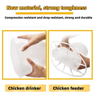 ถังอาหารไก่ ที่ให้อาหารไก่ ถ้วยให้อาหารไก่ ป้องกันไก่เขี่ย