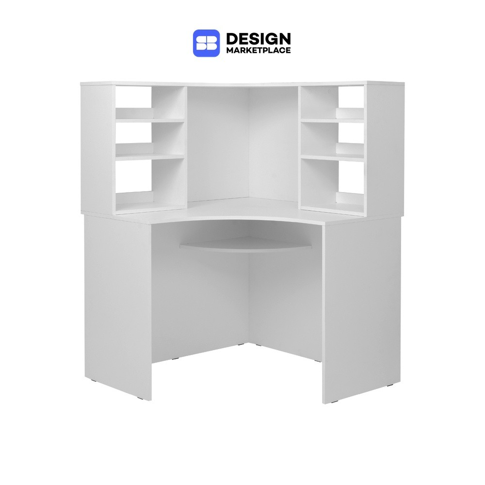 SB Design Square โต๊ะทำงานเข้ามุม KC-PLAY รุ่น NORDIS/DK100 cm. สีขาว (100x100x133 ซม.)  แบรนด์ KONCEPT FURNITURE