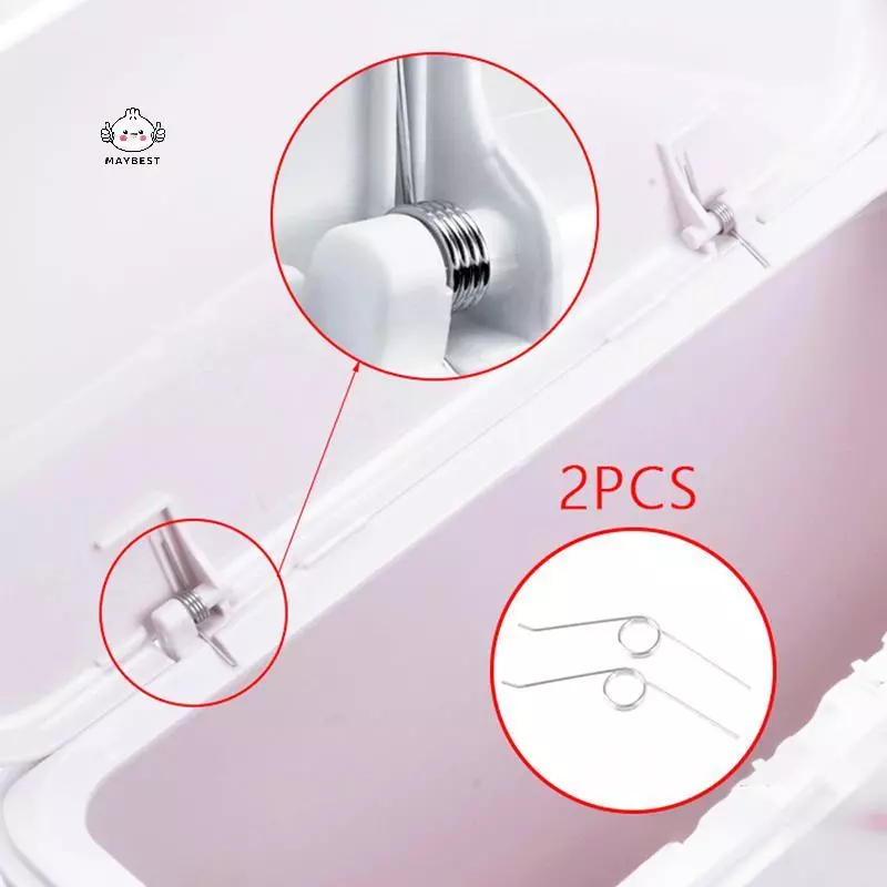 {maybest} 2 ชิ้น/ล็อตถังขยะปรับได้ 3 ม้วนสแตนเลส 304 Torsion Spring Storage Buet Opening Spring {TH}