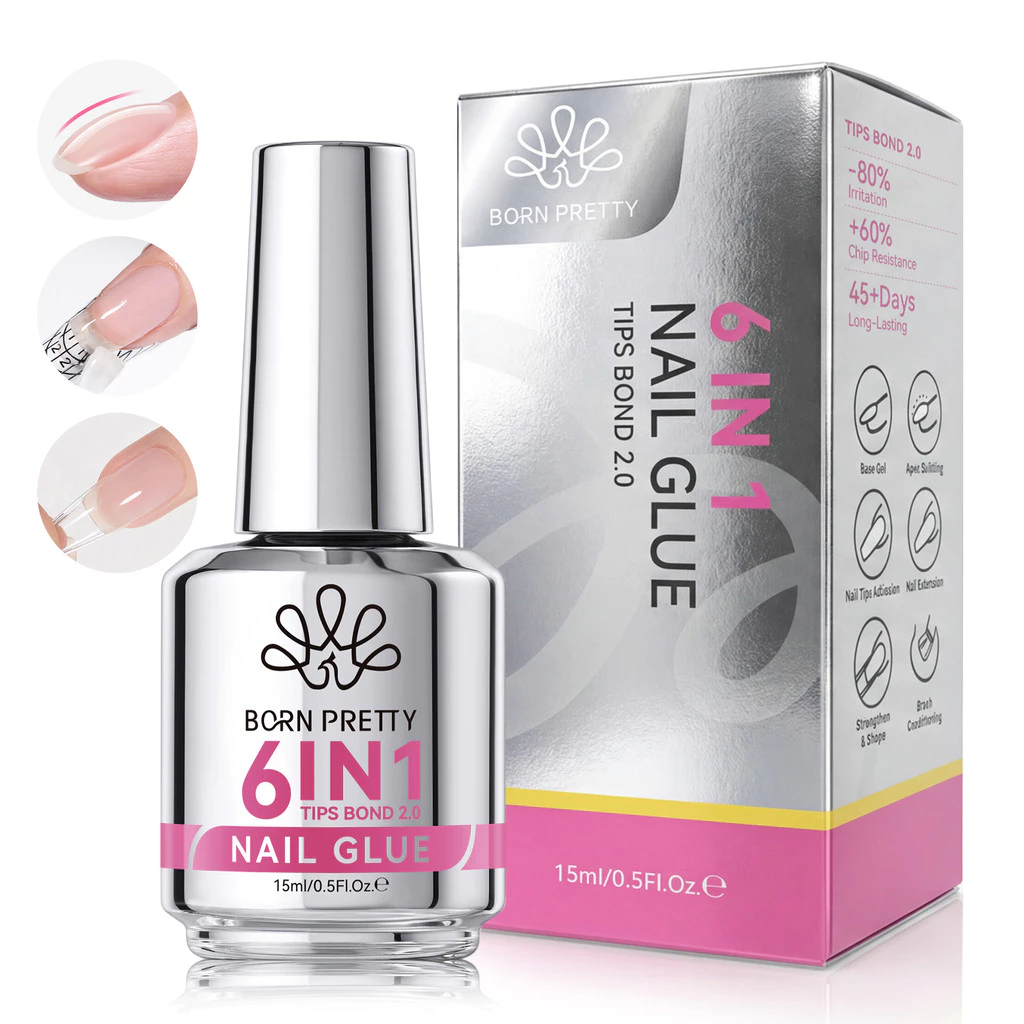BORN PRETTY 6 In 1 รุ่นอัพเกรดใหม่เล็บกาวกดบนเล็บ Transfer ฟอยล์เจล BloomS Gel Extension Base Top Coat Function Gel 15ml thumbnail 3