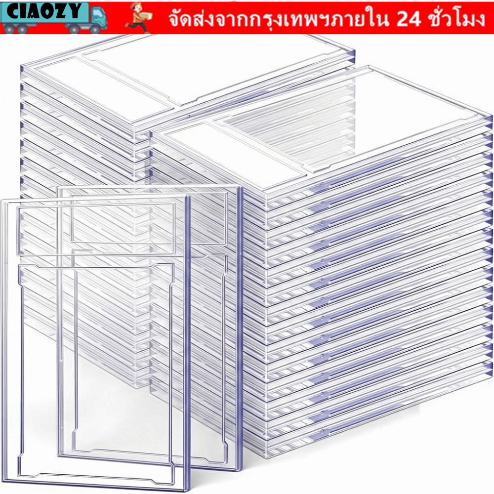 CIAOZY PSA Graded Card , ทนทานโปร่งใส 35PT กล่องการ์ดสะสม, คุณภาพสูงทนทานที่ถอดออกได้ UV Protection Trading Card กล่องป้องกันจอแสดงผลจัดเก็บ