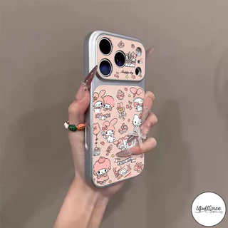 เคสเปลี่ยนสีหนัง ลายเมโลดี้และแกะ น่ารัก สไตล์ฮิต เข้ากันได้กับIPhone 13 17 air 14 11 16 12 15 Pro Max 14 16 15 Plus