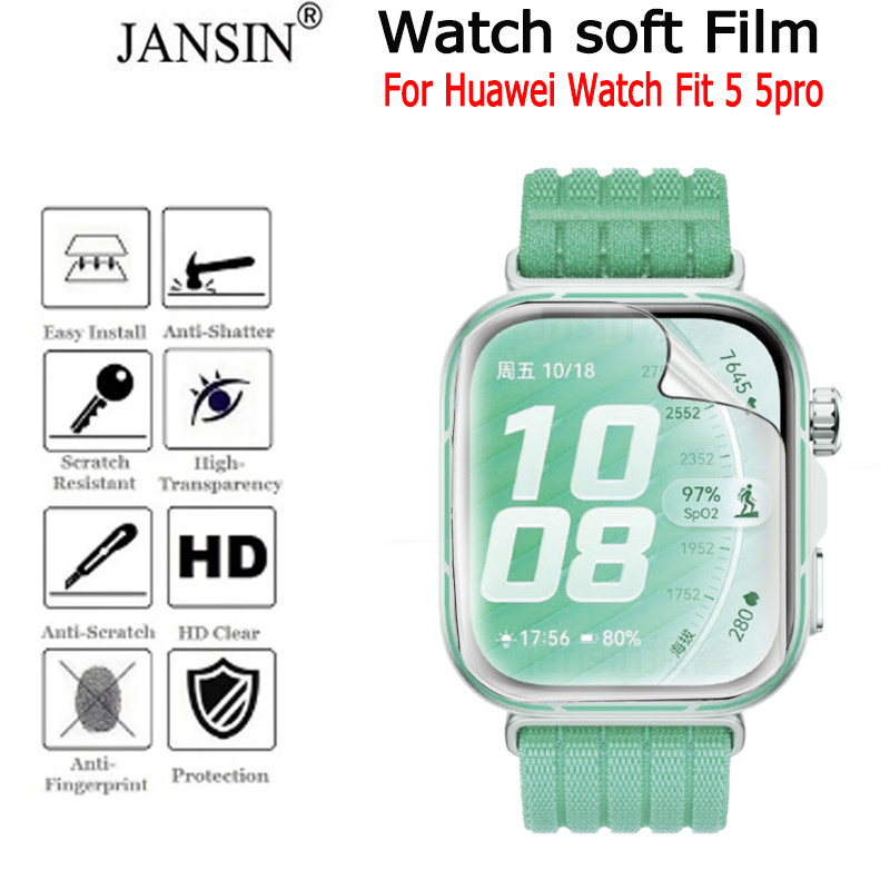 ตัวป้องกันหน้าจอ สําหรับ Huawei Watch Fit 5 5Pro Anti Scratch Clear TPU Hydrogel Film