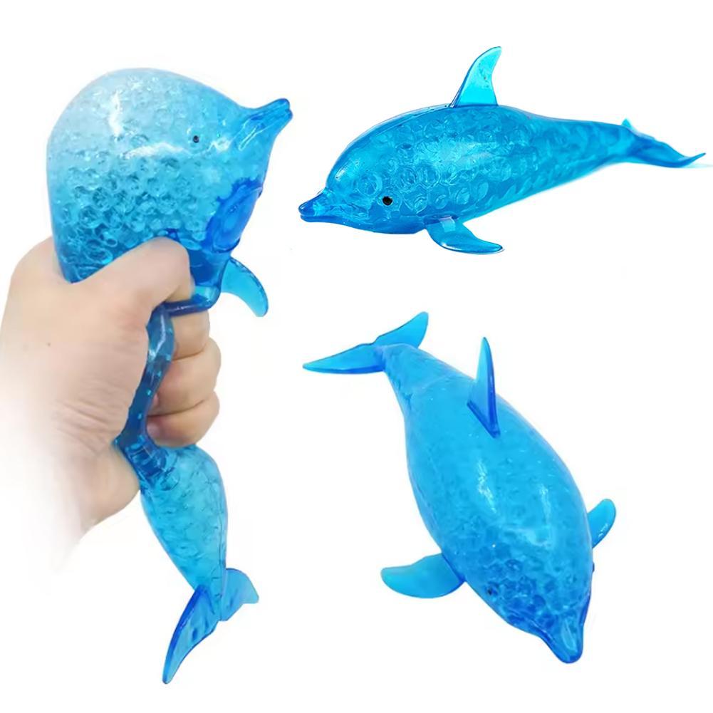 Squishy Shark ความเครียดลูกบอล Dolphin Squeeze Ball ยืดความเครียด Squish Ball สัตว์ทะเลบีบ Squishy ข