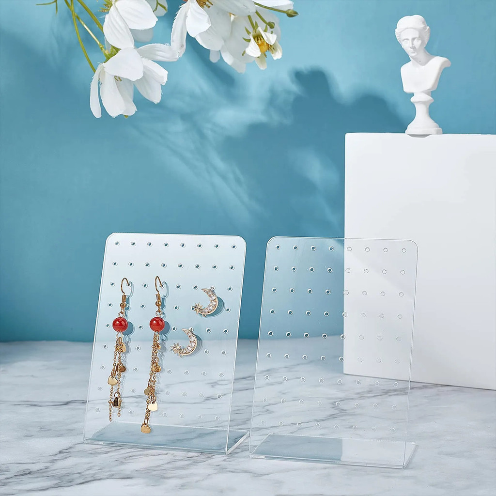 4 แพ็ค 72 หลุม อะคริลิค ถือต่างหู ออแกไนซ์erdem>