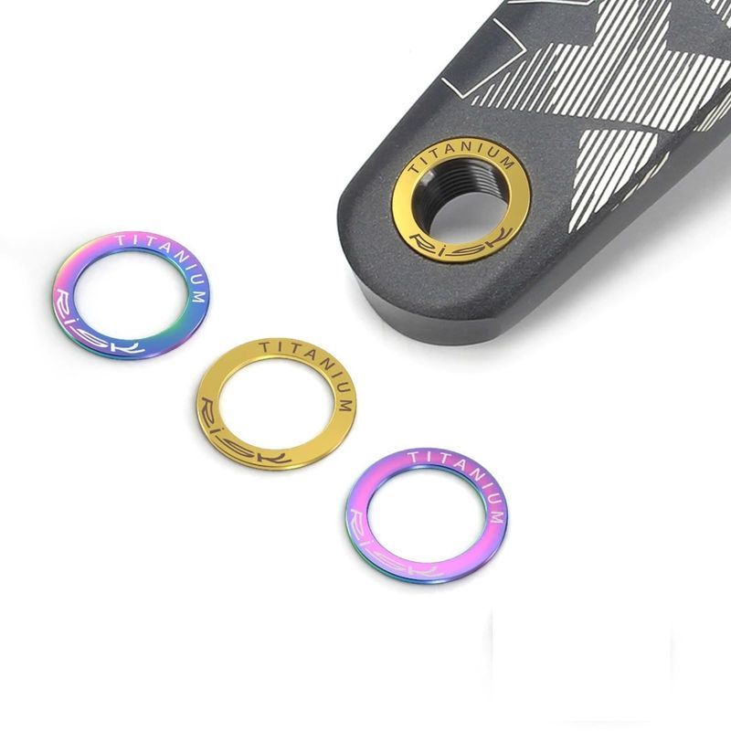 Pedal Spacer Titanium Crank Washer Set For Pedal Gap Adjustment And Crank Protection